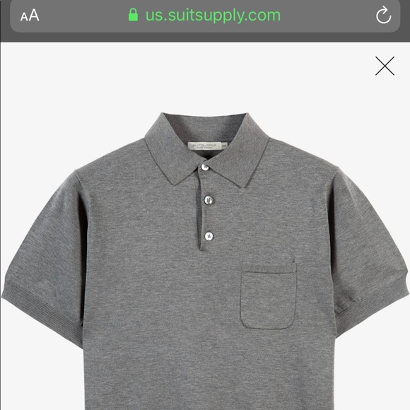 SuitSupply Other - SUITSUPPLY - Grey cotton sweater polo